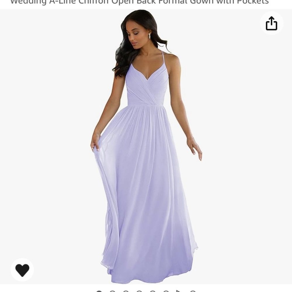 Lavender size 6 women’s bridesmaid dress